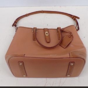 DOONEY BOURKE XL SAFFIANO LEATHER SATCHEL BAG